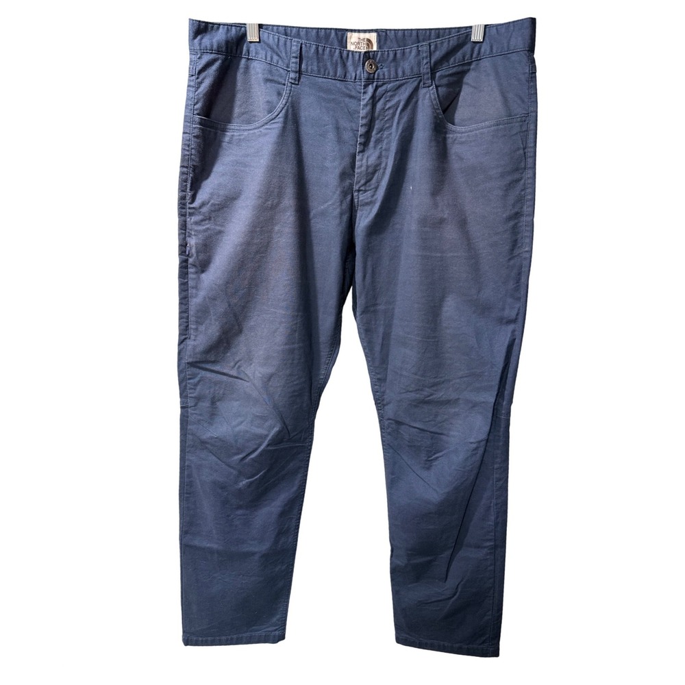 The North Face Mens Navy Blue Chino Pant Size 38 Regular Fit Casual Outdoor Work - Picture 9 of 11